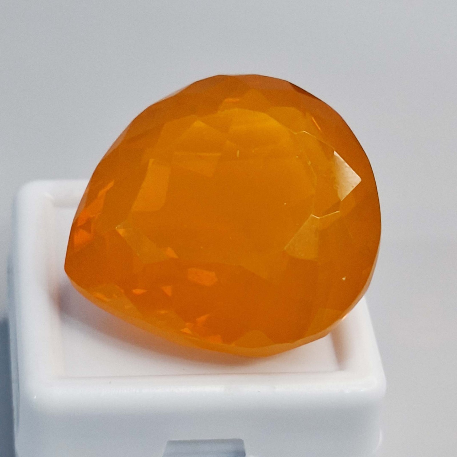 Orange Welo Opal Natural Pear Cut 58-60 Ct Certified Loose Gemstone SP253