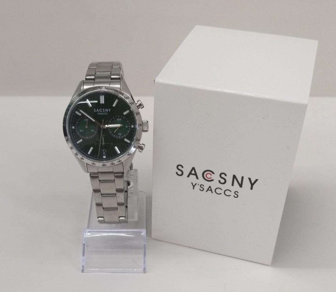 SACSNY SY15219-GR Quartz Watch 40mm Stainless Steel Men’s Wristwatch
