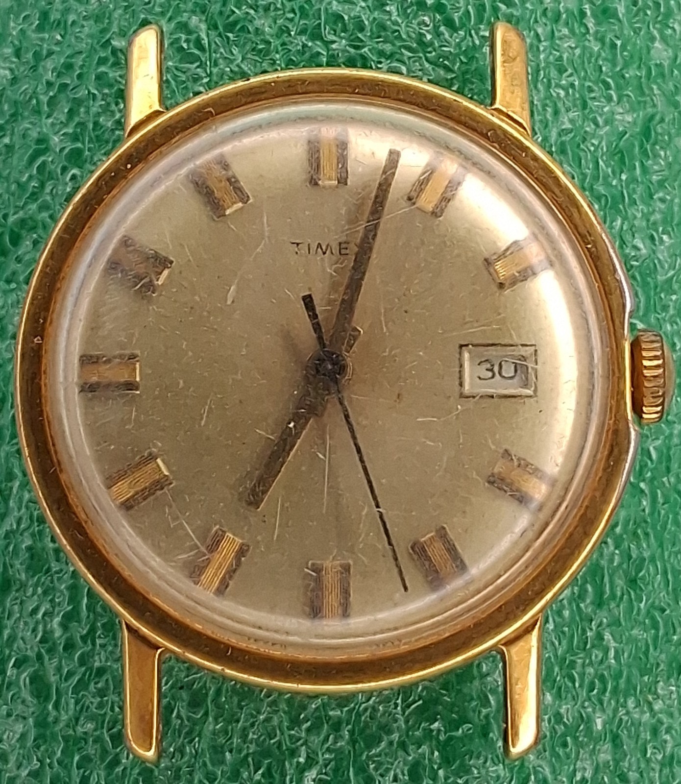 Lot W1779 Mens 1972 Timex Mercury Manual Wind Movement Vintage Watch Parts