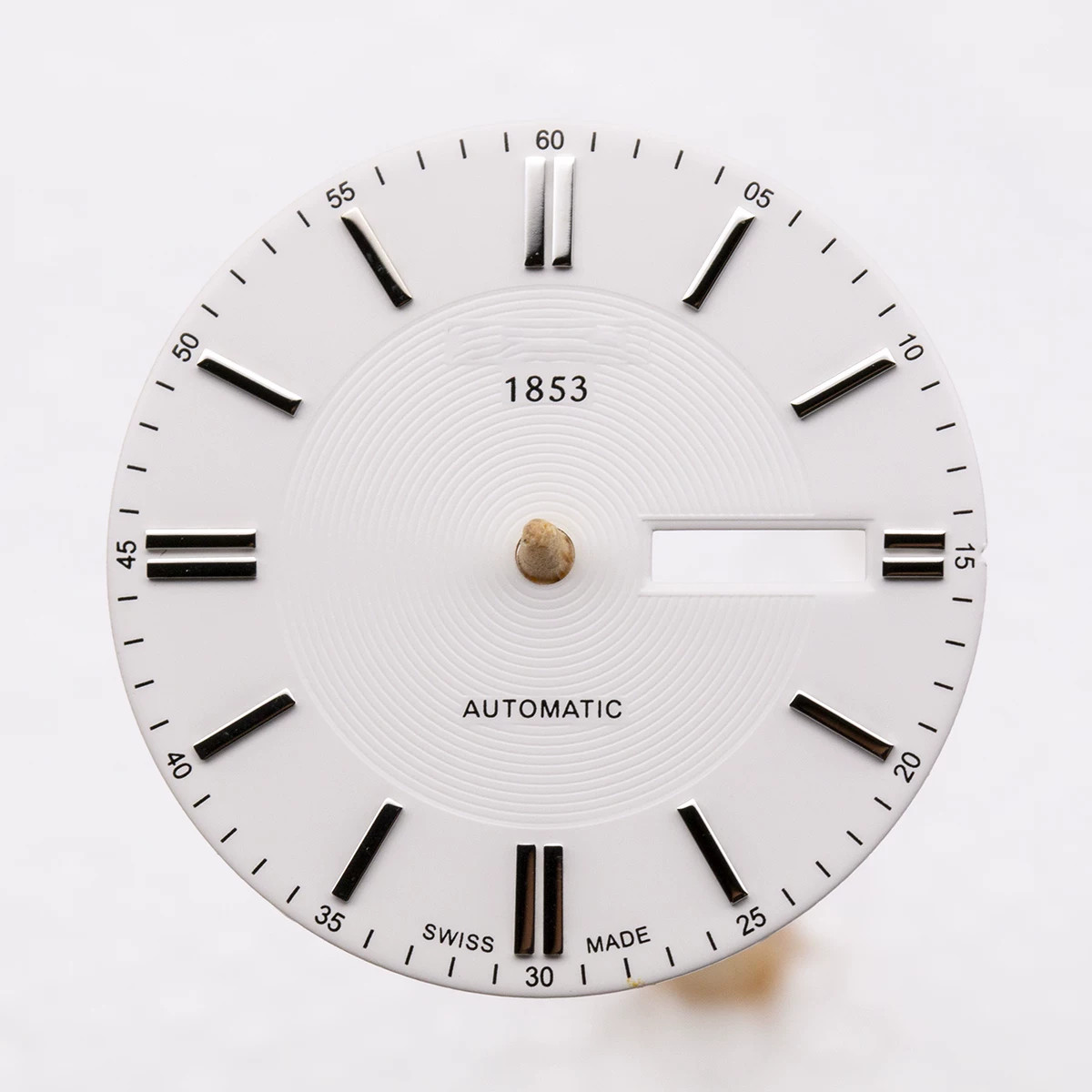 31.8mm Black White Watch Dial Dual Calendar No Lume for ETA2836 Movement Parts