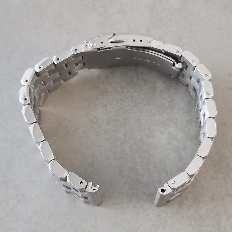 Men’s 18 20 22 24 26mm Brushed Heavy Bracelet Stainless Steel Watch Band Strap