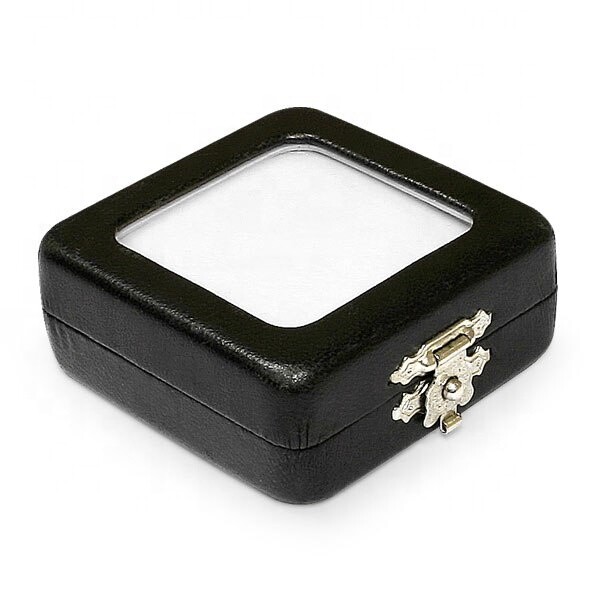 12 Pcs 2 X 2 Inch Faux Leather Gem Display cases / boxes for Gems / Diamond