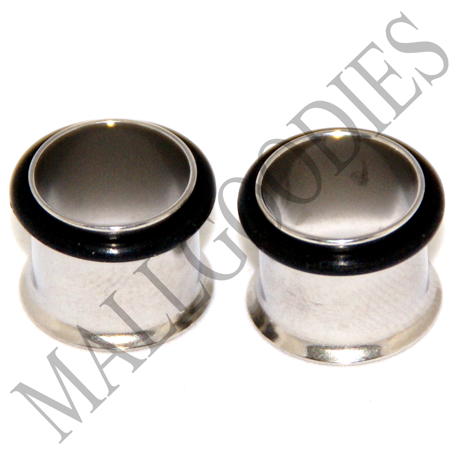 0020 Steel Single Flare Flesh Tunnels Earlets Big Gauges 7/16″ Plugs 11mm PAIR
