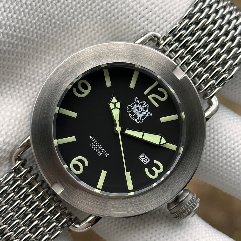 STEELDIVE SD1912 Mens 47mm 3000M Automatic Dive Watch NH35 Steel V2