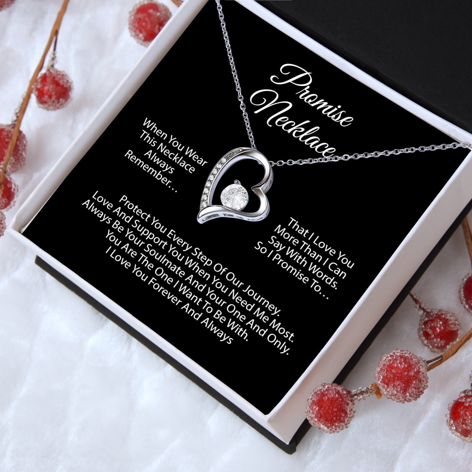 Promise Necklace For Soulmate, Valentine Gift, Birthday Gift, Anniversary Gift