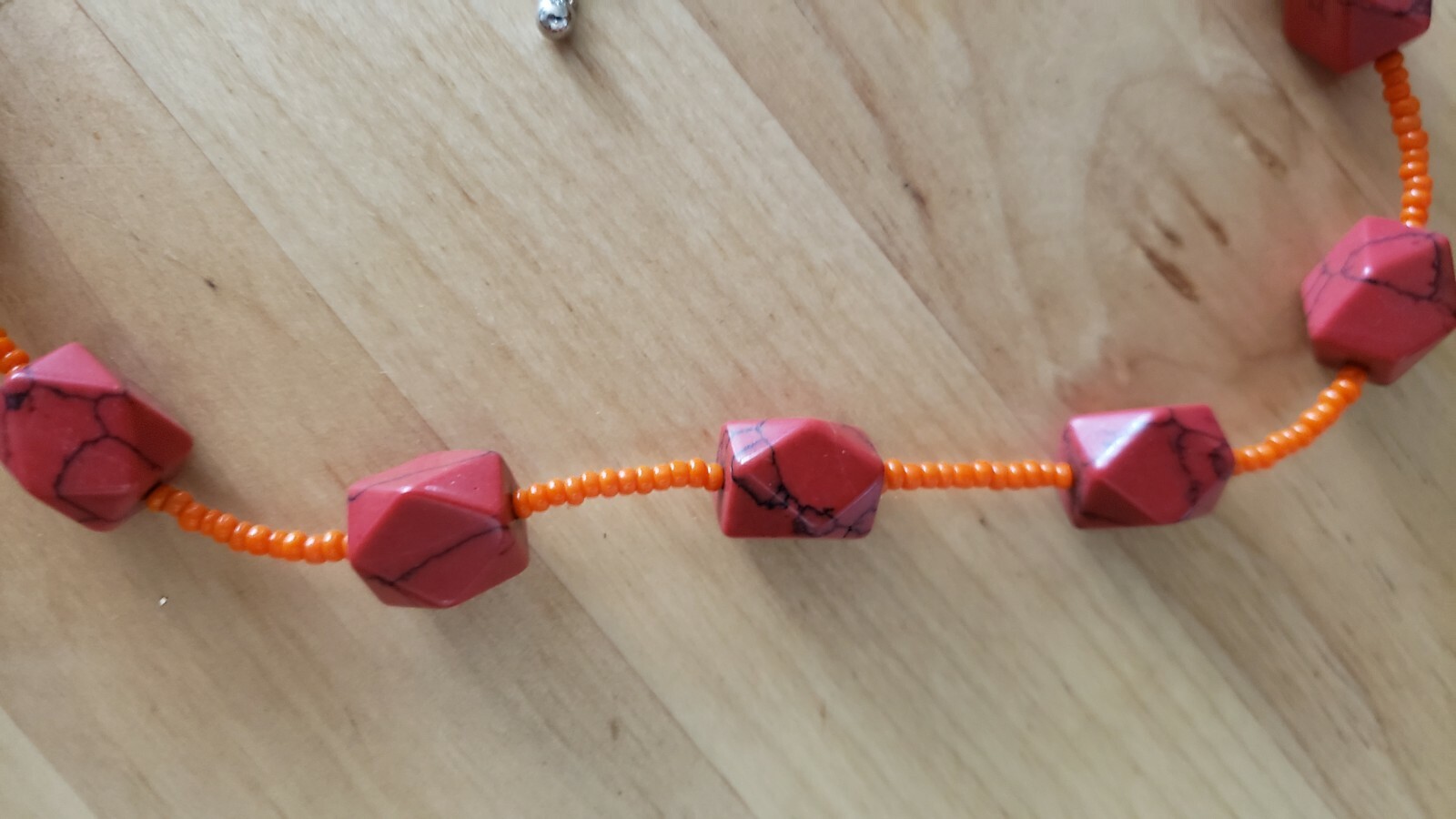 STONE Necklace , 18″ + , HAND CRAFTED in USA