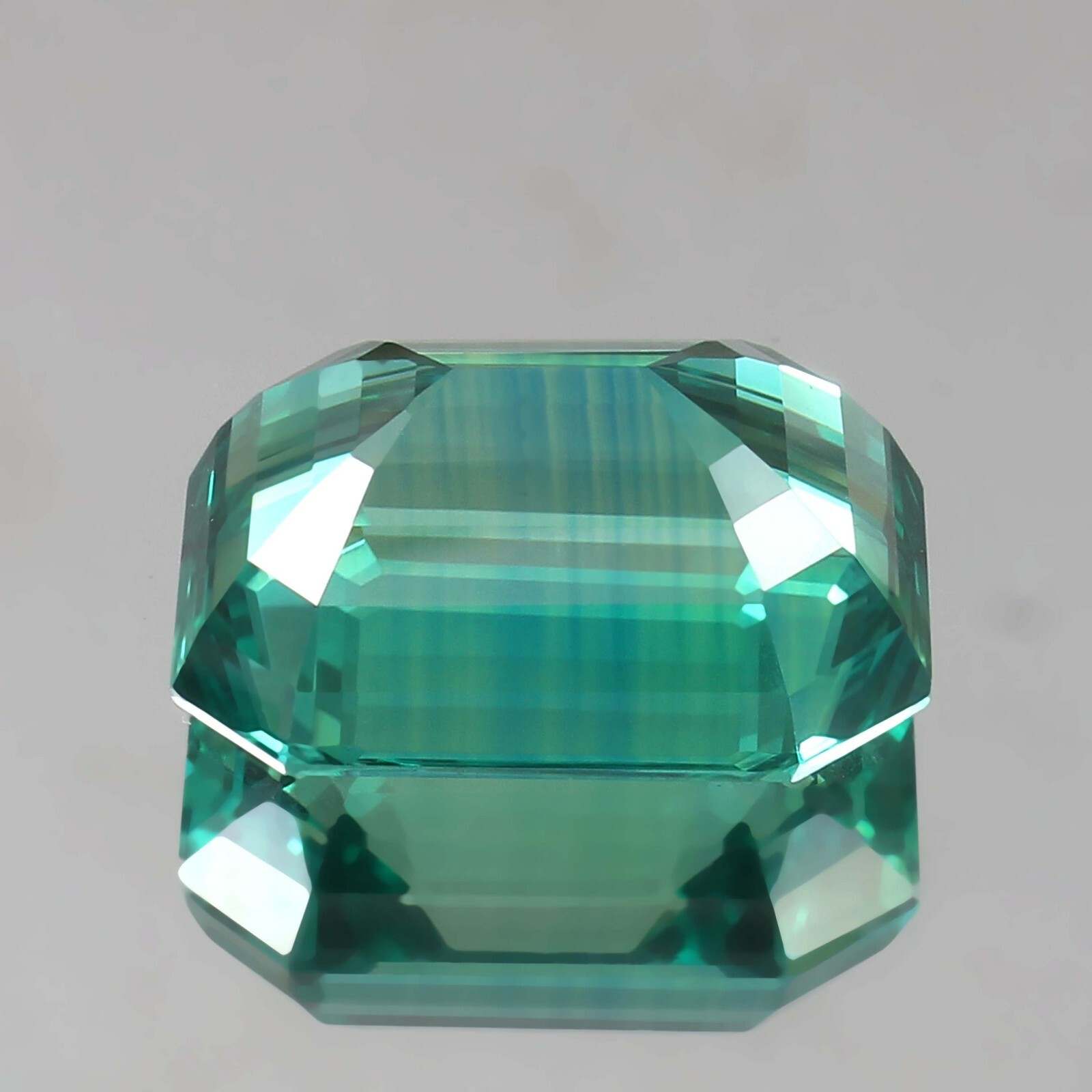 AAA Natural Ceylon Blue Green Parti Sapphire Loose Radiant Cut Gemstone 72.70 Ct