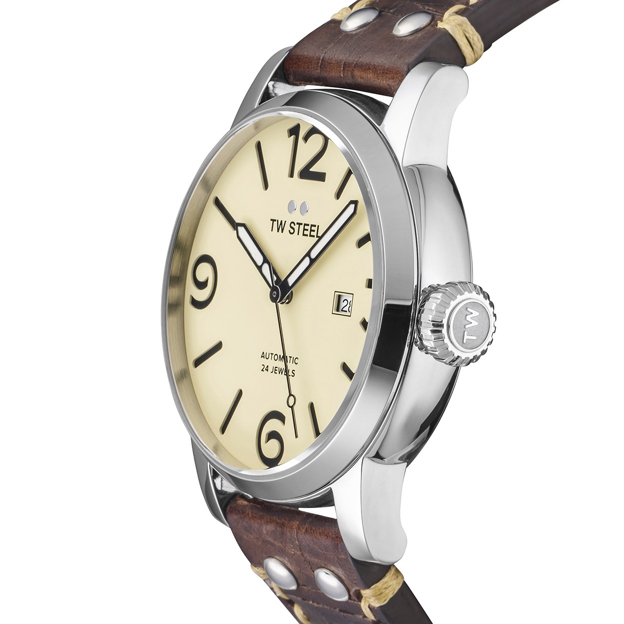 TW Steel Men’s Maverick 48mm Automatic Watch TWS-MS26