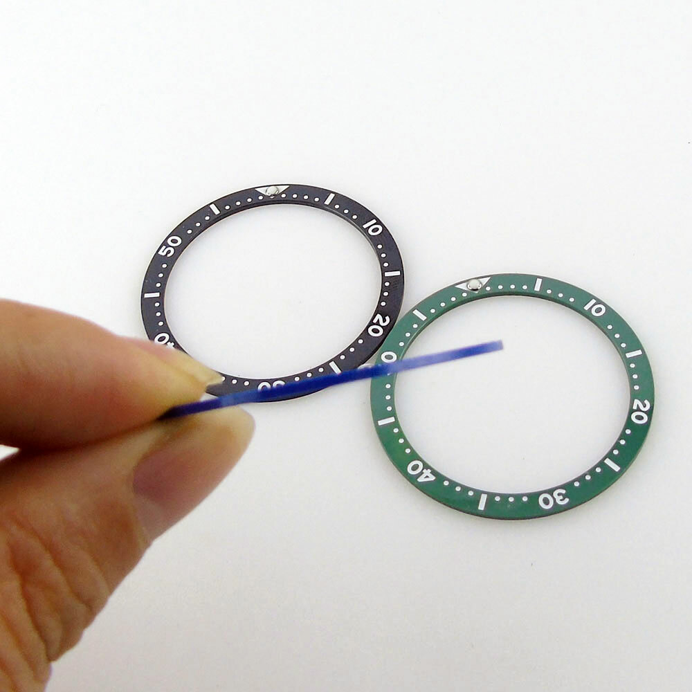 For SKX007 SKX009 38mm*31.5mm Flat Aluminum/Ceramic/Steel Watch Bezel Insert