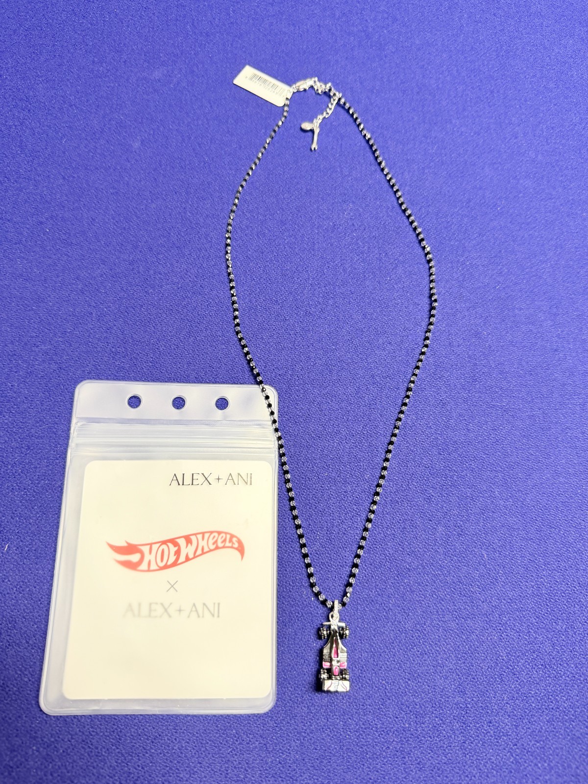 Alex and Ani Hot Wheels Racecar Pendant Necklace New