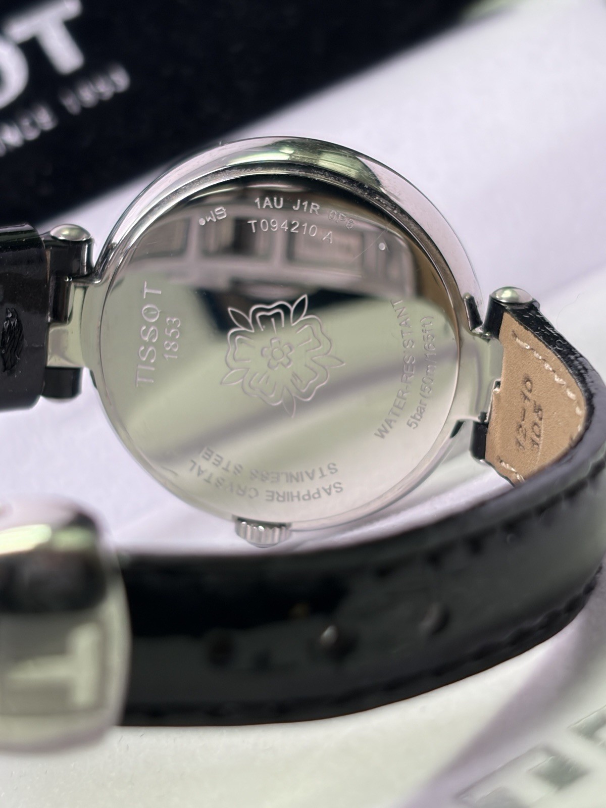 Tissot Flamingo Womens Black Dial Steel Watch- Brand New Never Worn w Box & Tags