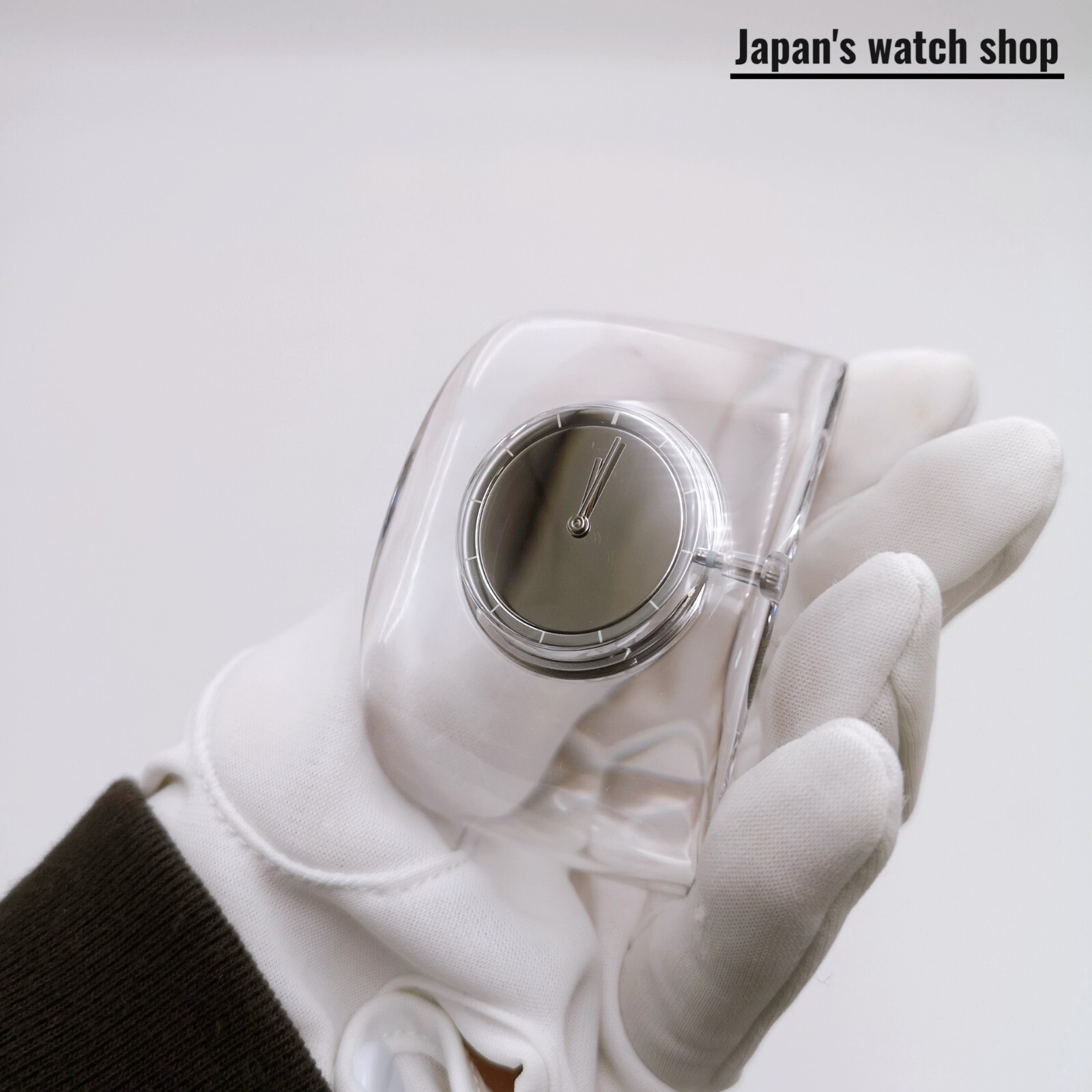 ISSEY MIYAKE O-Bold NYAS001 Transparent Bangle Watch Unisex Watch New in Box
