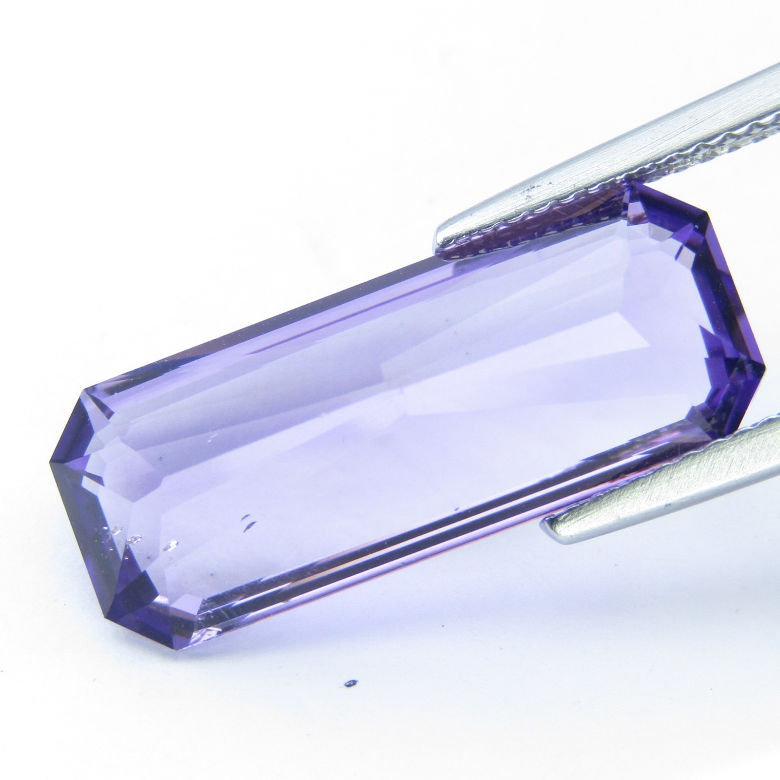 7.83Cts Genuine Natural Amethyst 20.9X8.6mm Radiant Cut Loose Gemstone