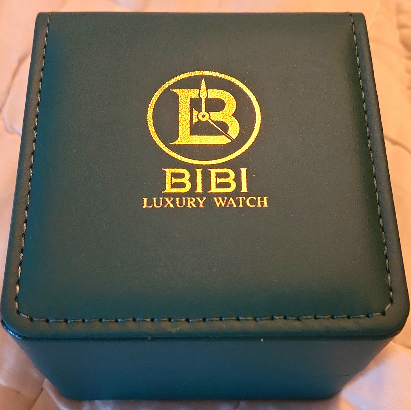 BIBI Luxury Automatic Skeleton Dial Two-Tone Metal Bracelet Watch w/ Box