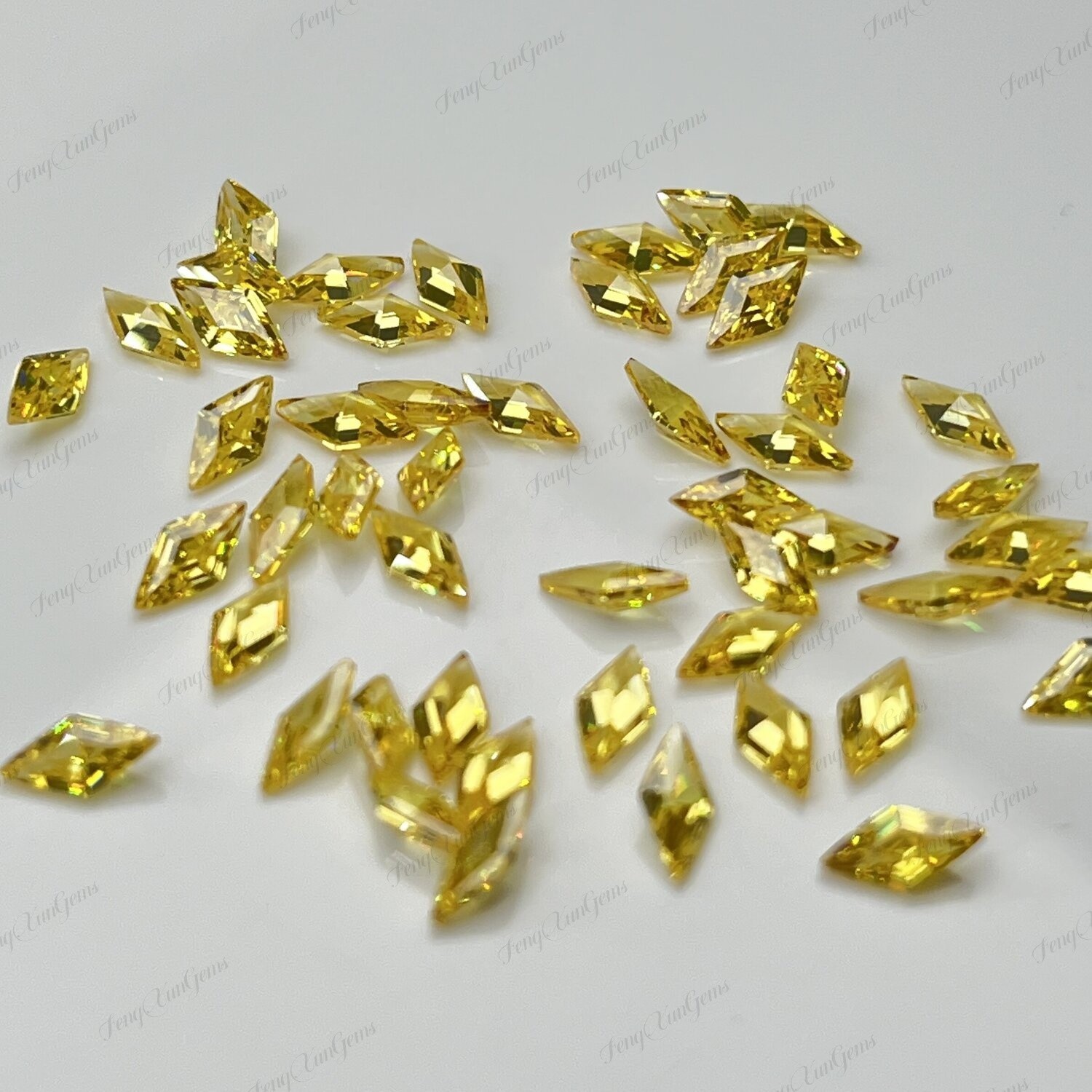 Wholesale Cubic Zirconia Kite Cut Multicolor Color Loose Gemstone For Jewelry