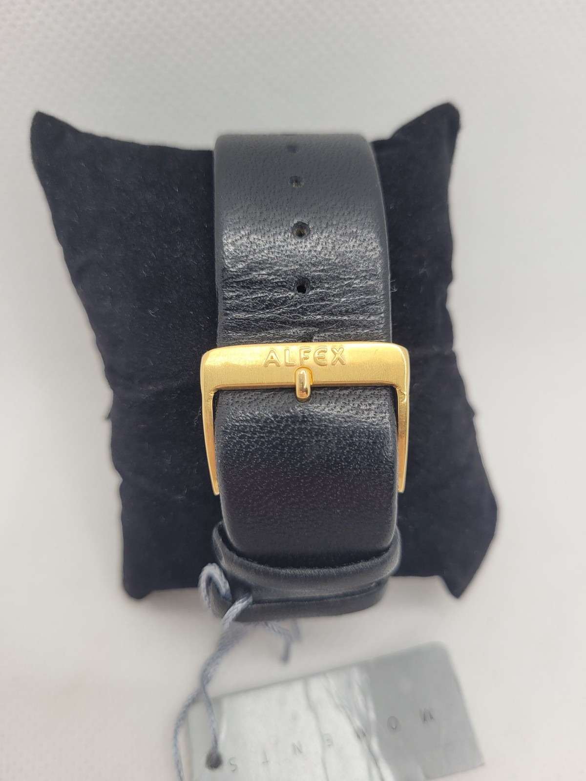 Alfex Women’s Wristwatch Swiss Made Gold Case Leather Strap 5217 R