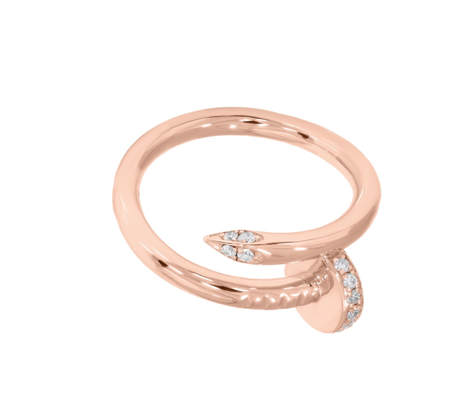 0.20 Carat Round Cut Lab Grown Diamond Engagement Ring in Sterling Silver