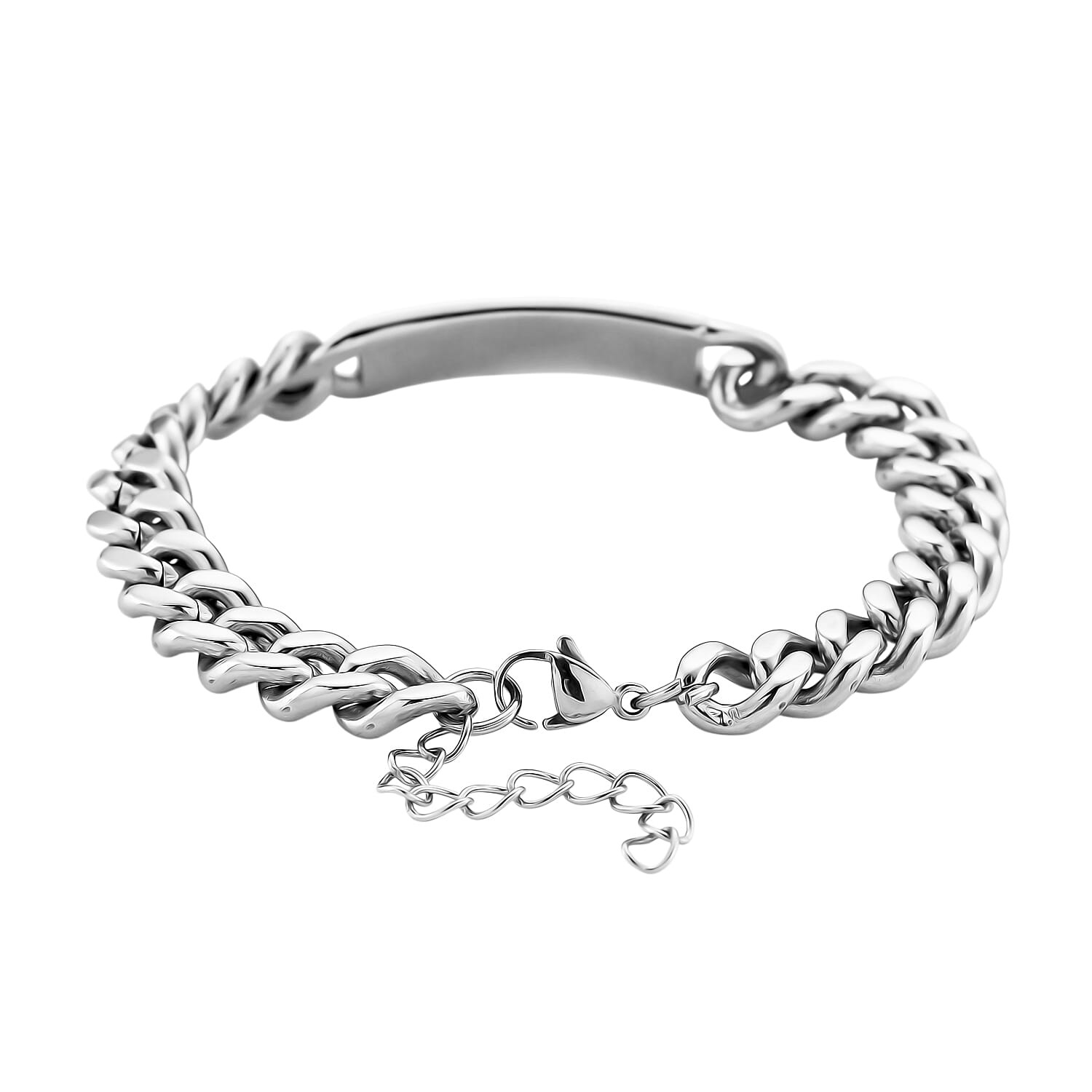 Cubic Zirconia Lion Head Bracelet in Stainless Steel 7.50-9.0In