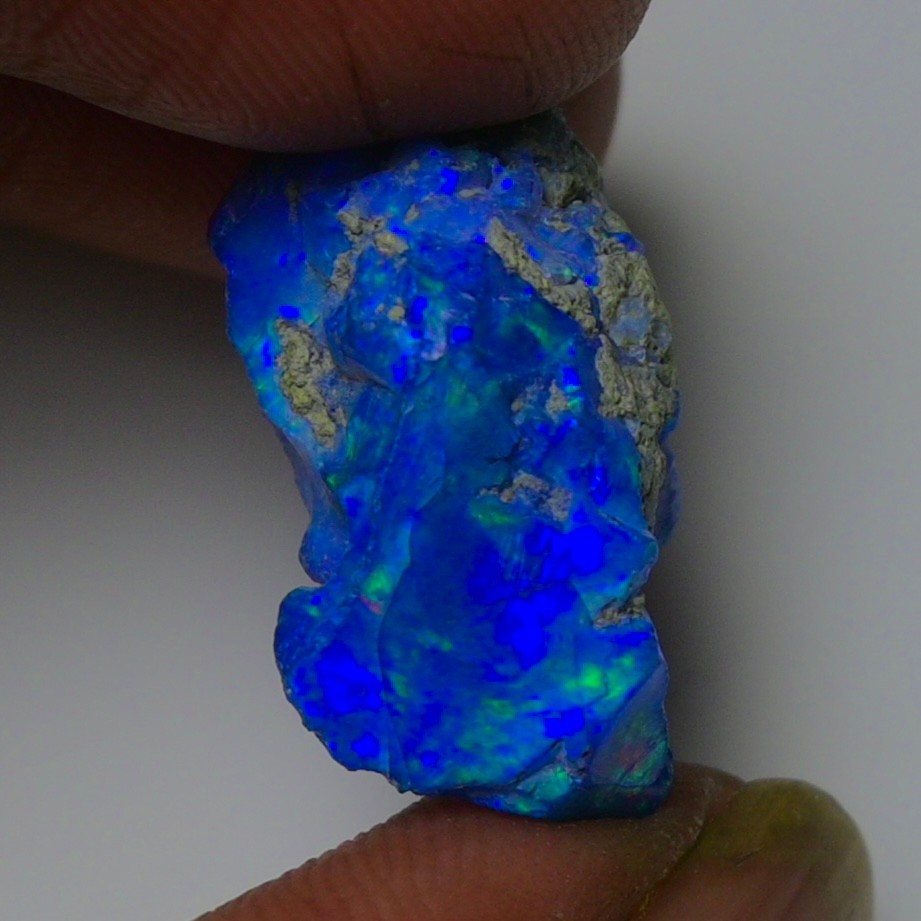 Blue Opal Rough 10.00 Carats, Smoked Ethiopian Welo Opal Rough, Fire Opal Rough