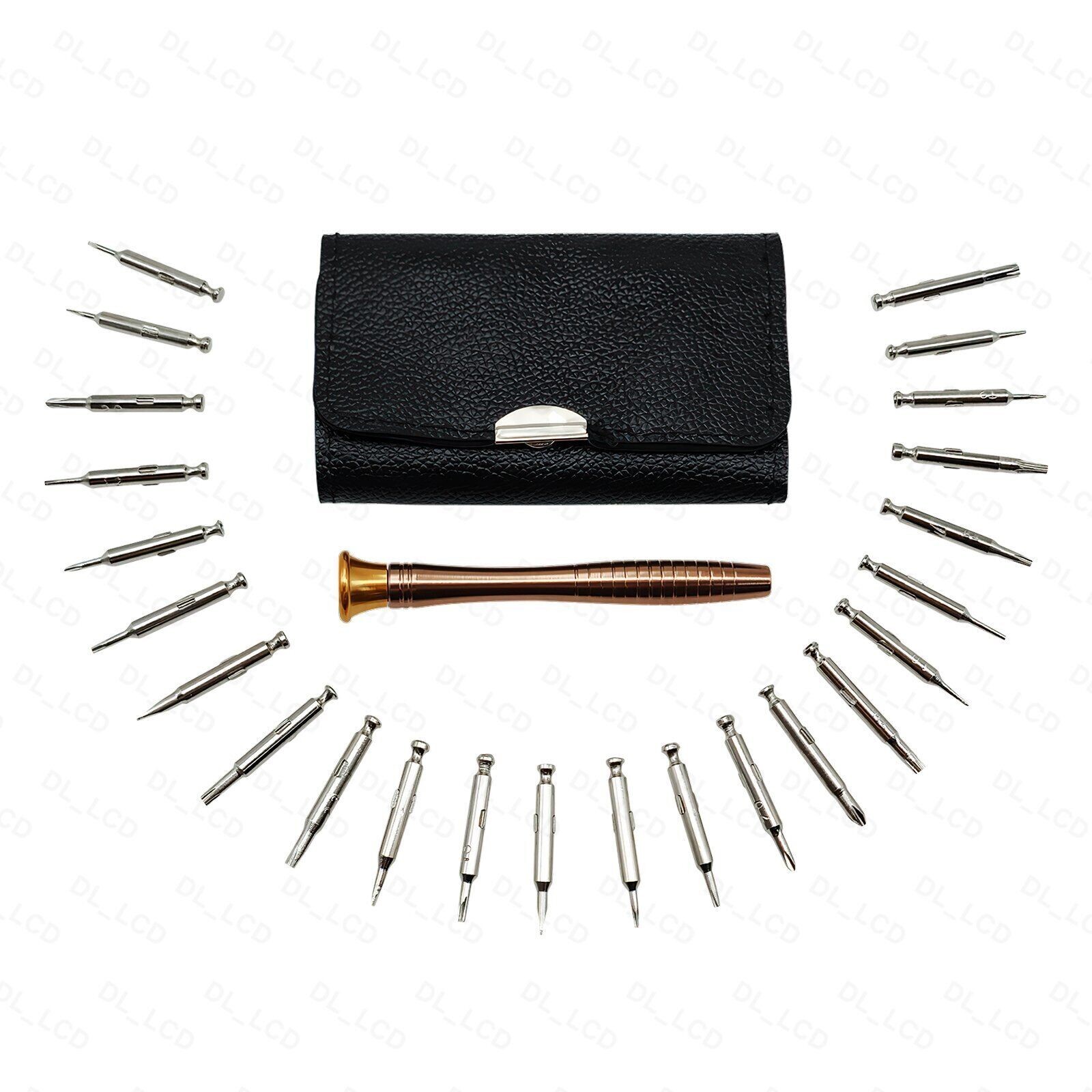 Screwdriver Set 25 Jewelers Watch Jewelry Eyeglass Repair Tools Precision Micro
