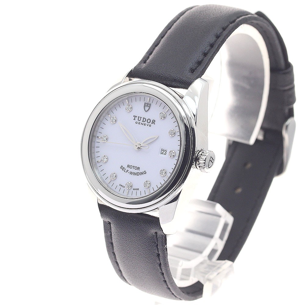 TUDOR Glamour 53000 11P Diamond Date White Dial Automatic Boy’s Watch_957147