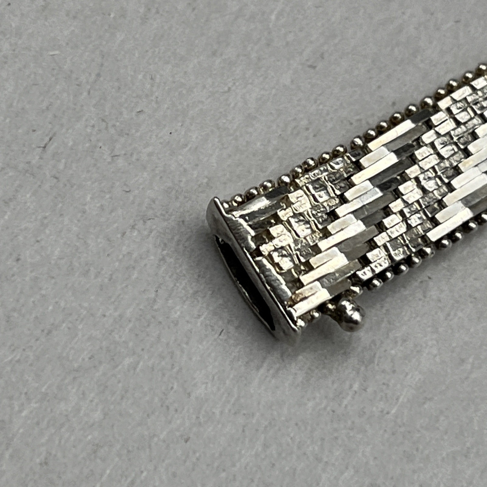 Vintage Riccio Sterling Silver Bracelet 7.5″ Long 24.9g 9.7mm Wide