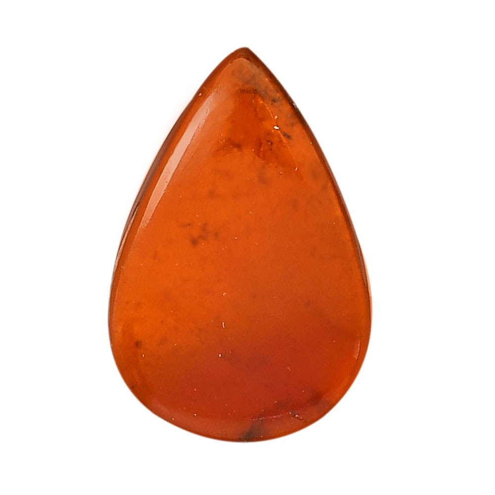 Natural Hessonite Garnet 20.2×30.7×4 mm Pear Shape Polished Gemstone LS112-06230