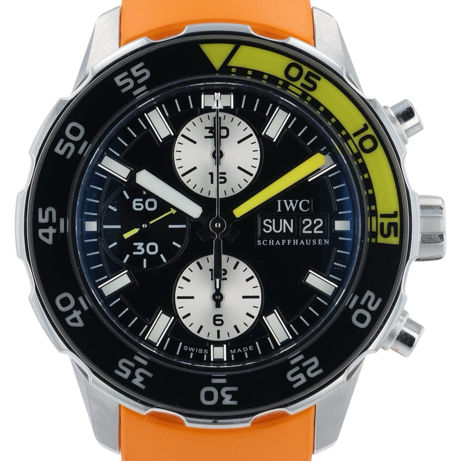 IWC Aquatimer Stainless Steel Black Dial 44mm Automatic Men’s Watch IW376701