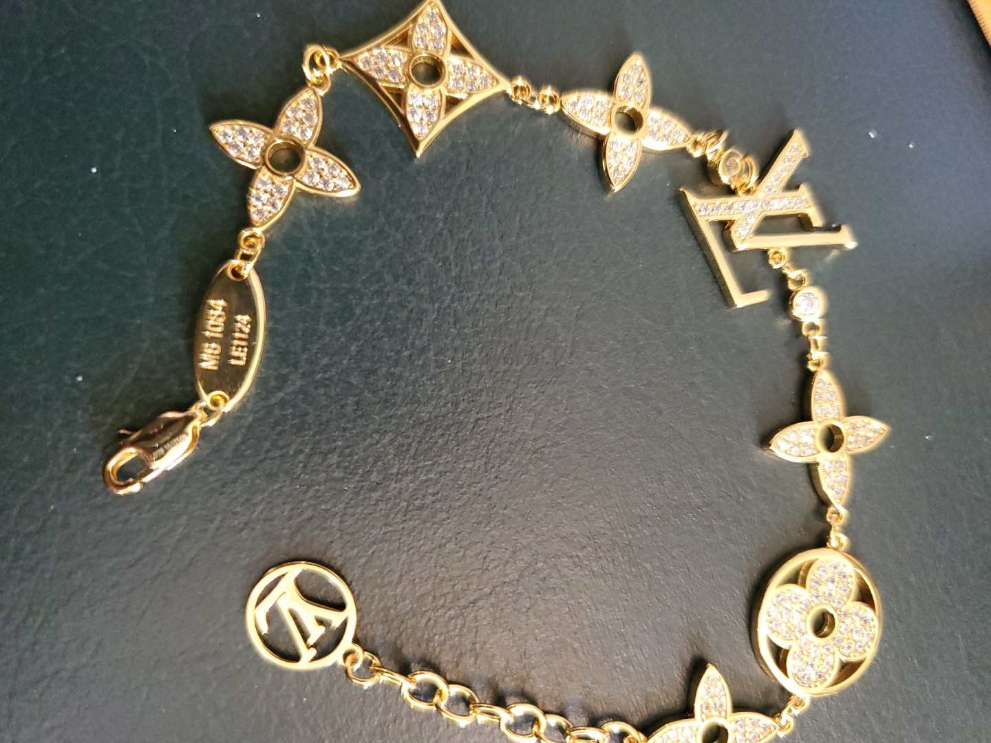 LOUIS VUITTON Bracelet Monogram Colorful Charm Goregeous