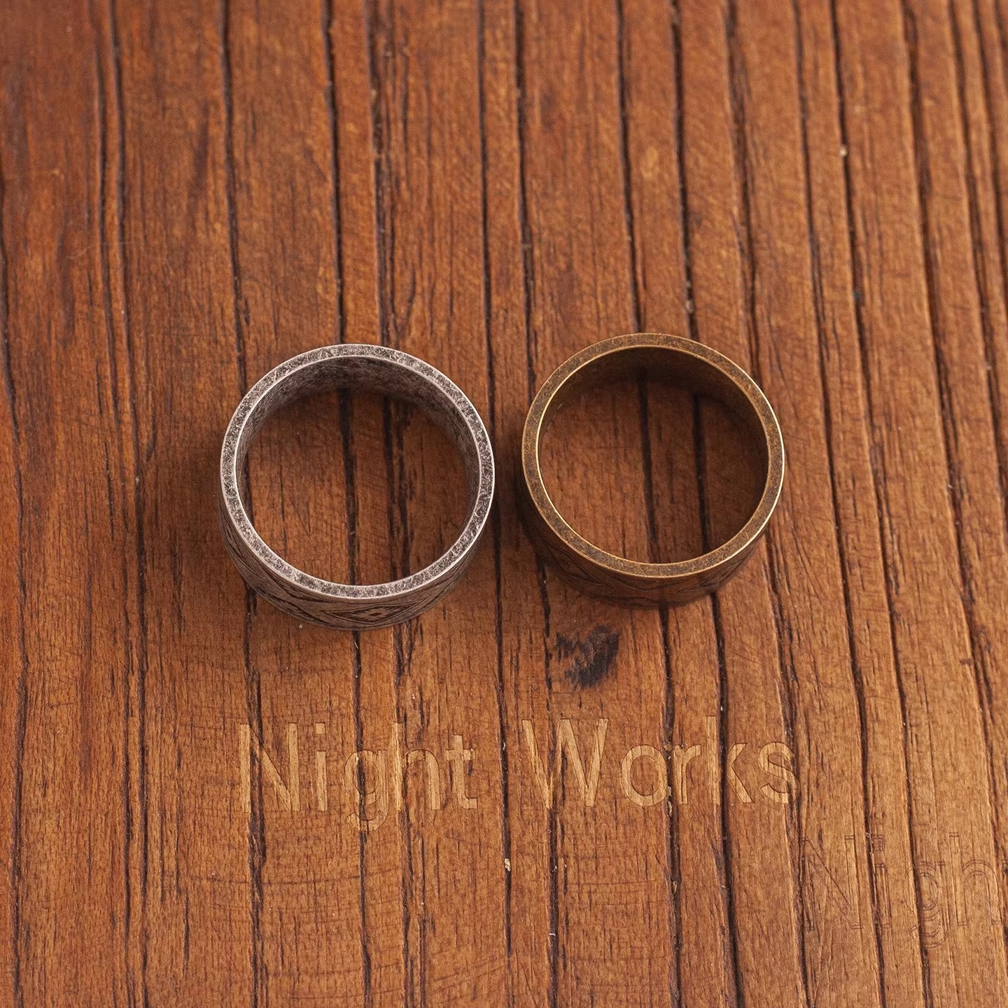 NIGHT WORKS Guardian of Home Retro Navajo Ethnic Thunderbird Totem Ring Men’s