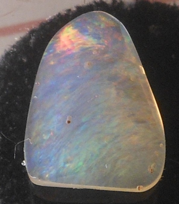 Rare 2.15ct Mexican Fire Opal freeform size dimensions=13.7mm x 10mm x 2.3mm