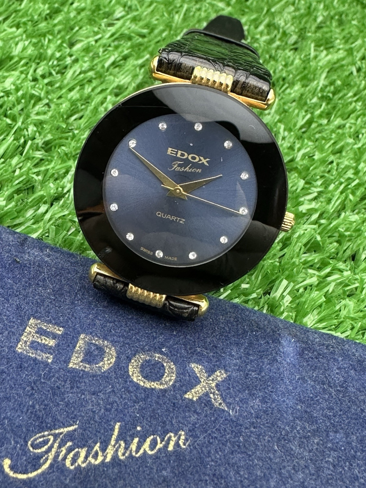 HYPER-RARE VINTAGE EDOX FASHION WATCH AMAZING UNISEX WATCH SWISS MADE MINT 80s