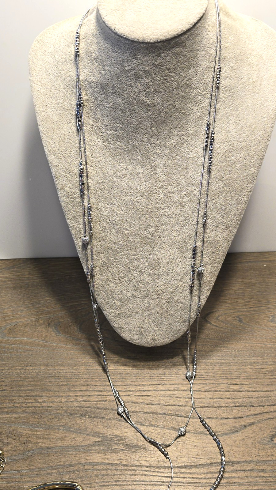 3 piece All Chico’s Necklaces Silver & Gold Tone 2 Long 1 Bar Style Choker