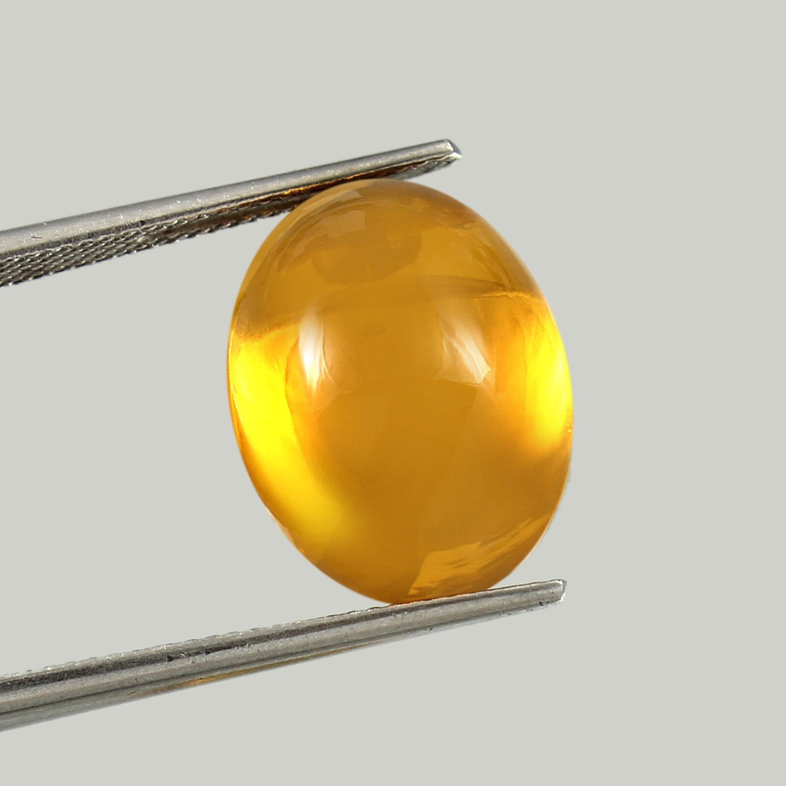 Lab Created Synthetic Yellow Sapphire Flat Back Oval Gemstone 4×6-15x20mm,1pcs