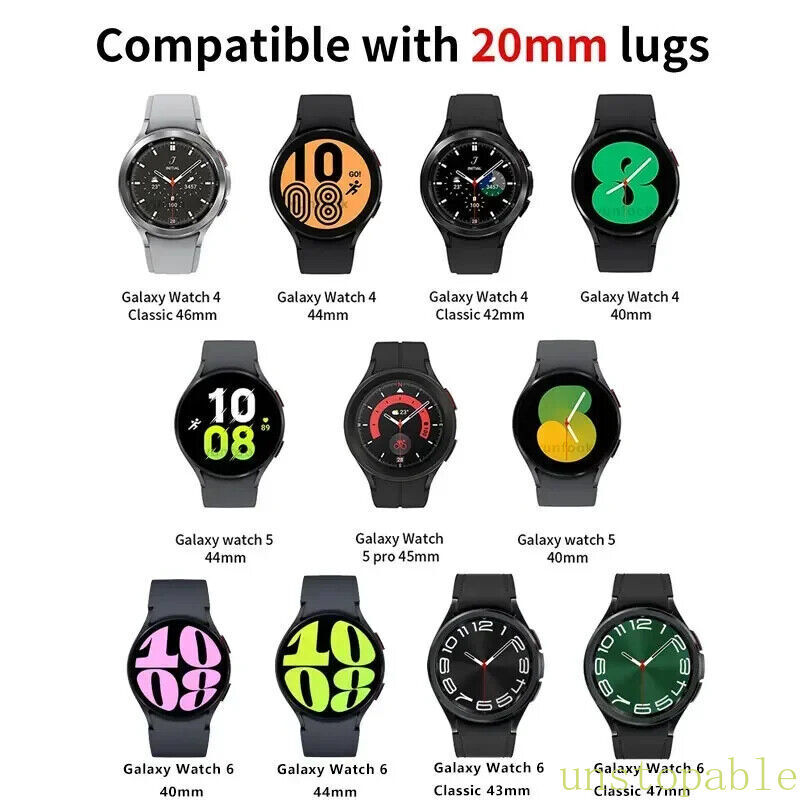 Silicone Band+Case for Samsung Galaxy Watch 7 6 5 4 FE 40mm 44mm Classic 43/47mm