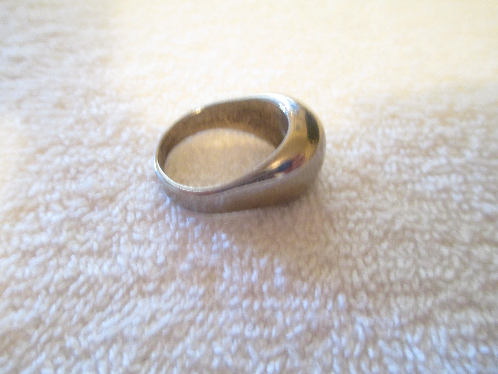 SILVER SOLID BAND RING SIZE 9 METAL RING