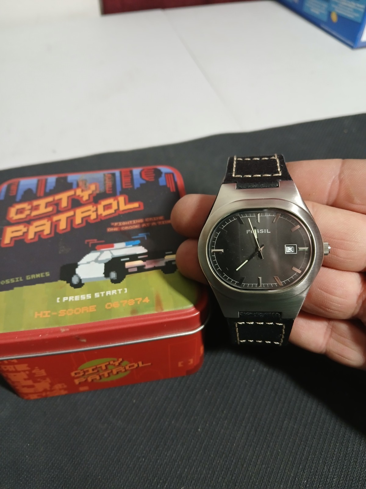 ​Vintage Fossil “City Patrol” Video Game Series Watch – 2003 Limited Edition Tin