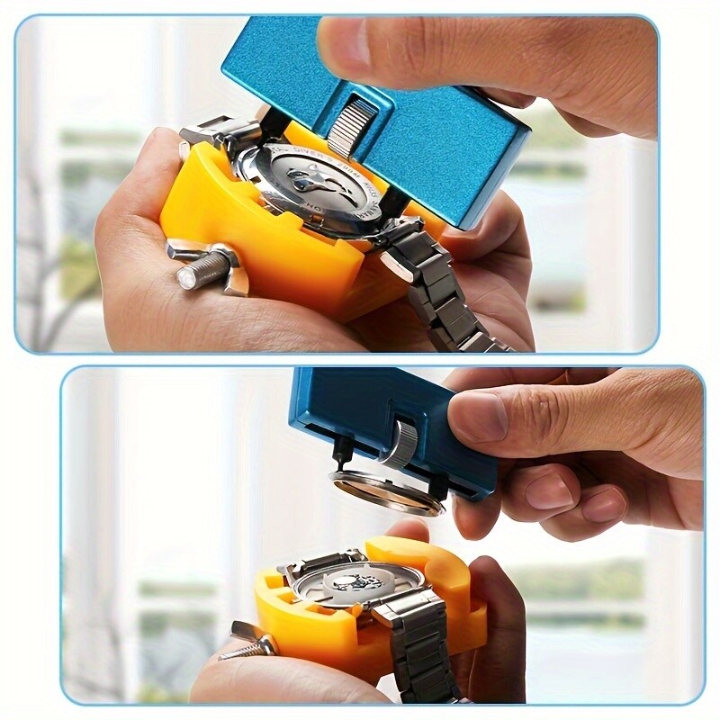 3in1Adjustable Rectangle Watch Back Case Cover Opener Remover Wrench Repair Tool