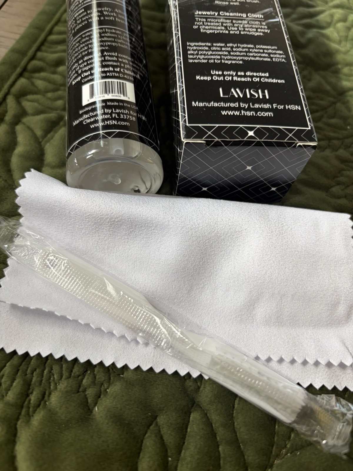 Prestige Fine Jewelry Care Cleaning Kit with Single Ply Cloth and Brush NIB
