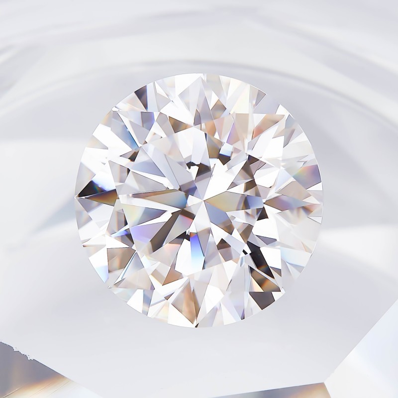 3-15mm VVS1 D Color Round Loose Moissanite Real Gem Stone GRA Certificate