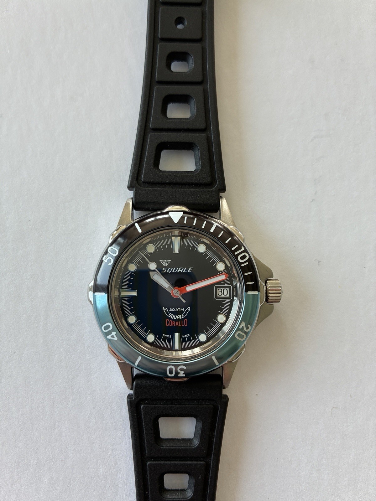 Squale Corallo NOS 2008 Black Dial Automatic Watch. Number 064/100