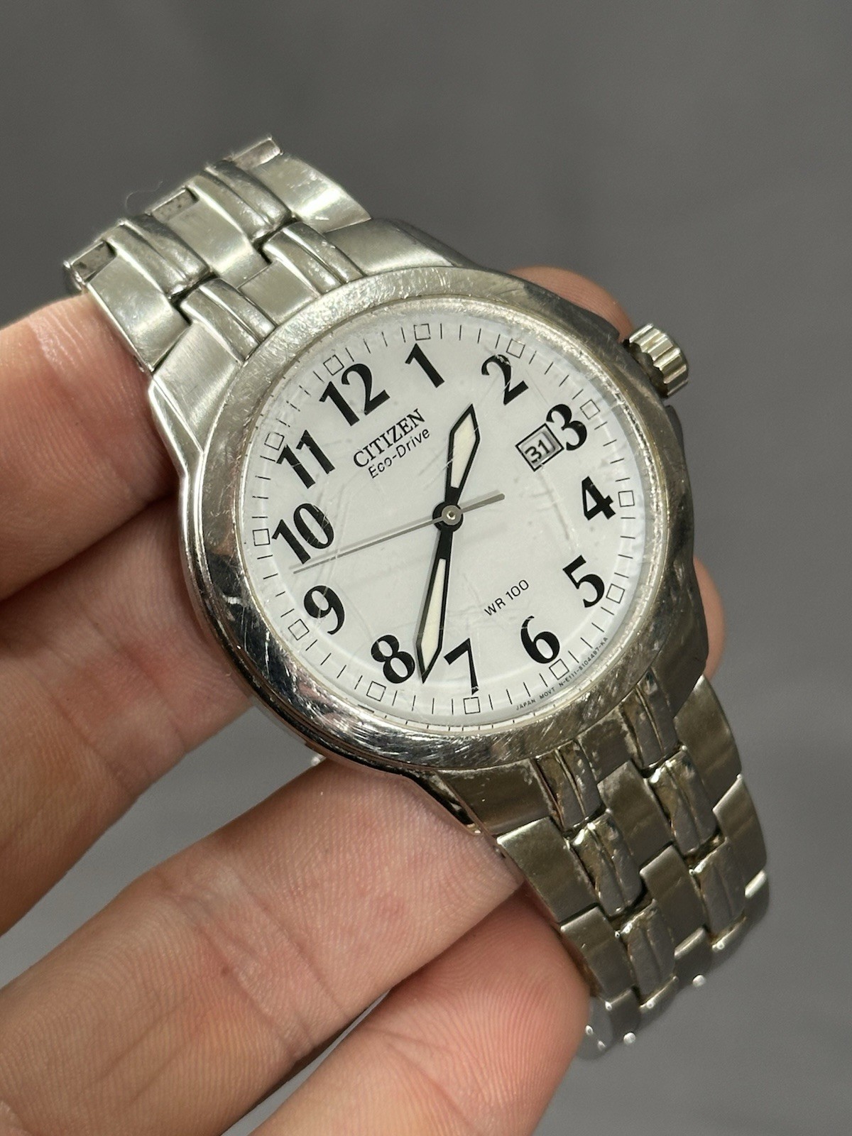 Citizen Eco Drive E111-S070015 Wristwatch GN-4W-S Japan Needs Battery USED