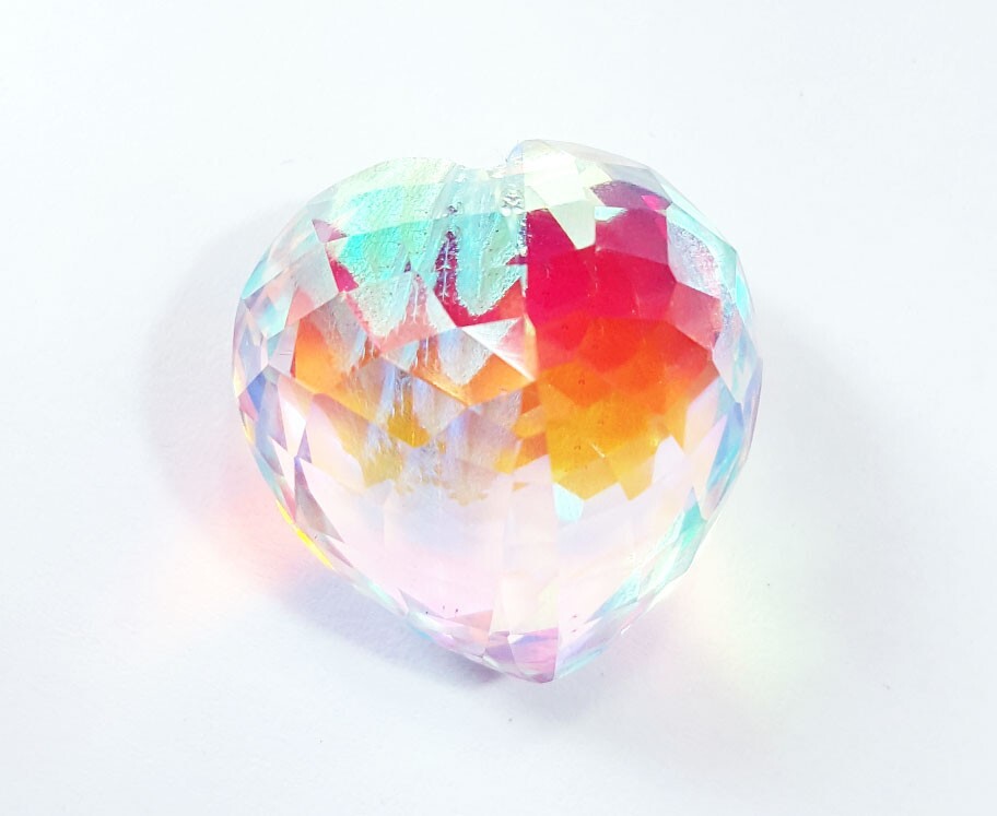Mystic Quartz Loose Gemstone Heart Shape 53.45 Ct Certified With Free Gift