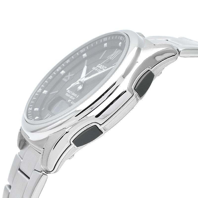 CASIO WAVE CEPTOR WVA-M630D-1A4JF Radio Solar Analog Digital Watch Silver 42.1mm