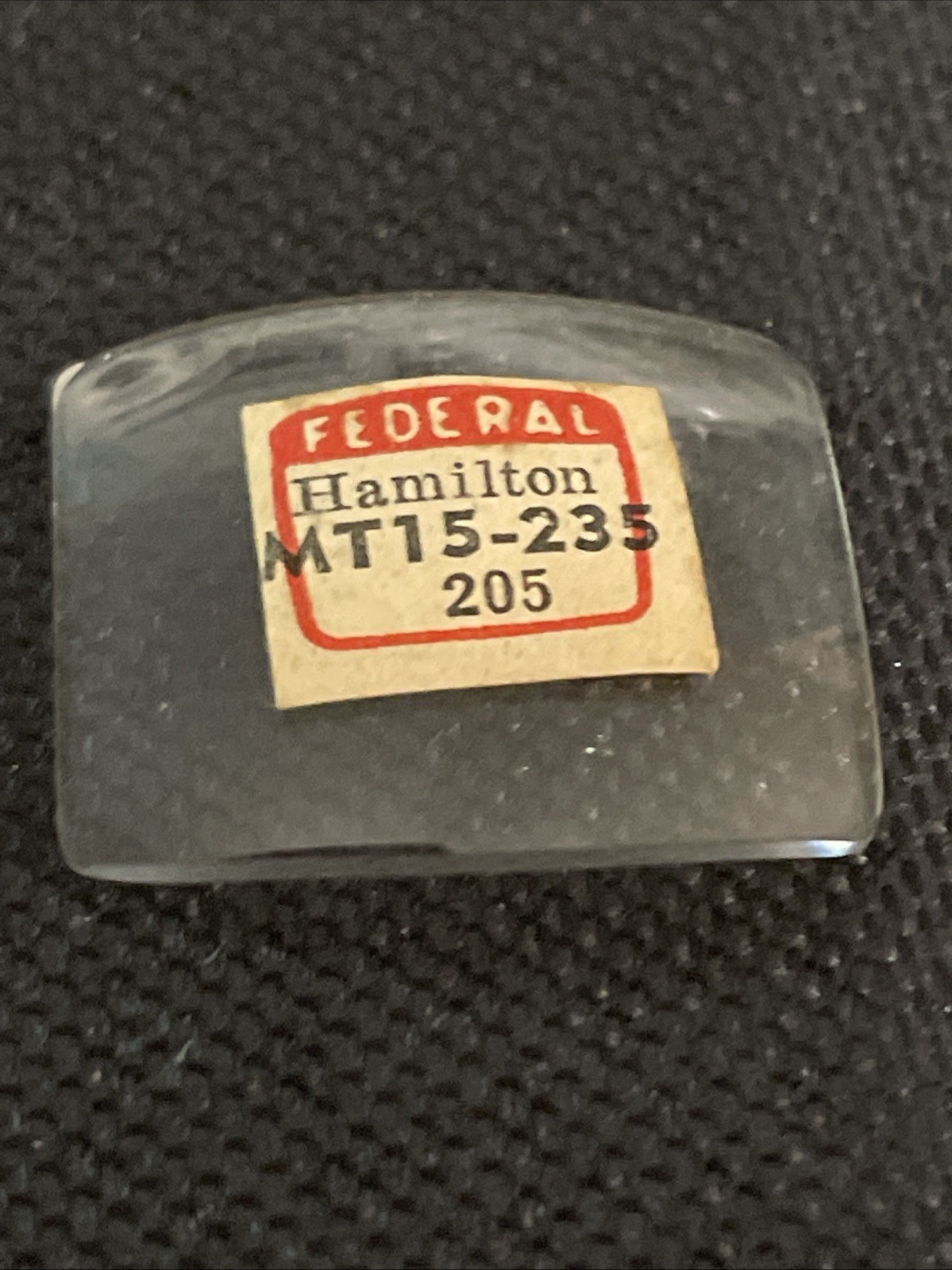 Watch Crystal 23.4 20.1 Mm Hamilton Rectangle Convex Mineral Glass NOS #033