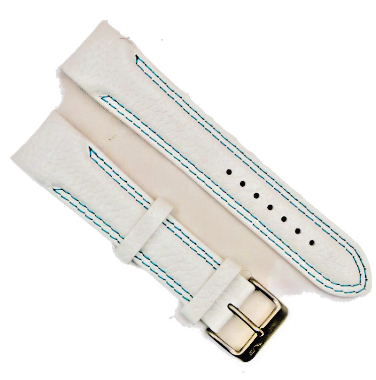 Genuine Vostok-Europe 22mm white and blue Leather Strap – N1 Rocket – Radio Room