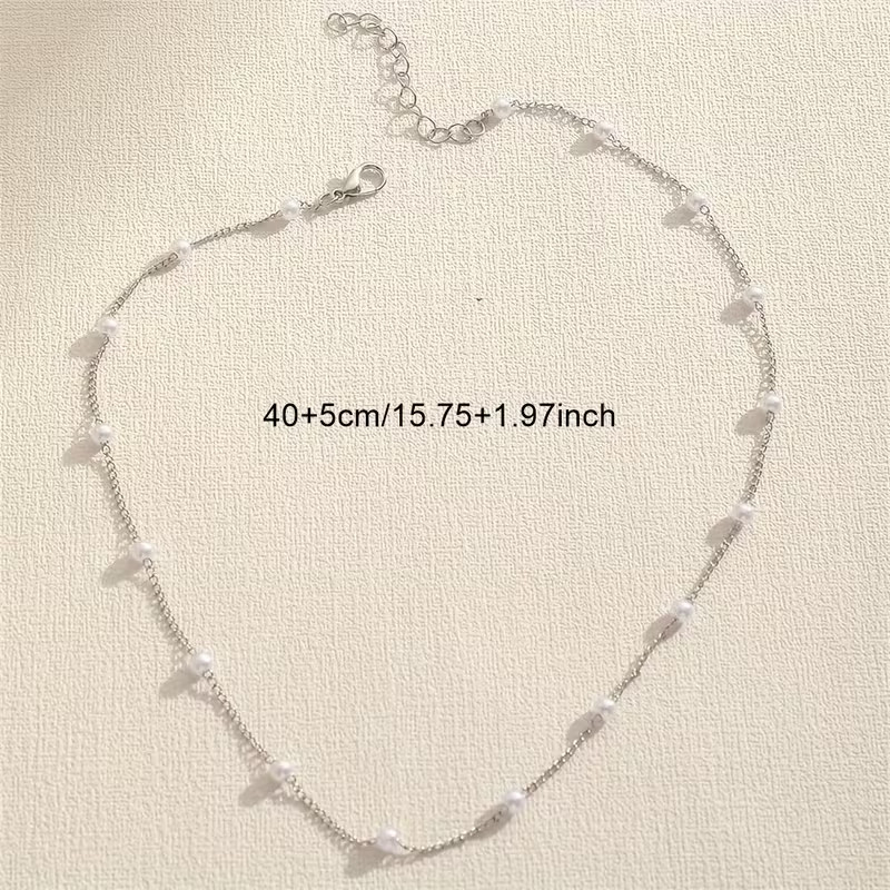Renaissance Gothic-inspired 2 pcs Multi-Layer Imitation Pearl Patchwork 3025