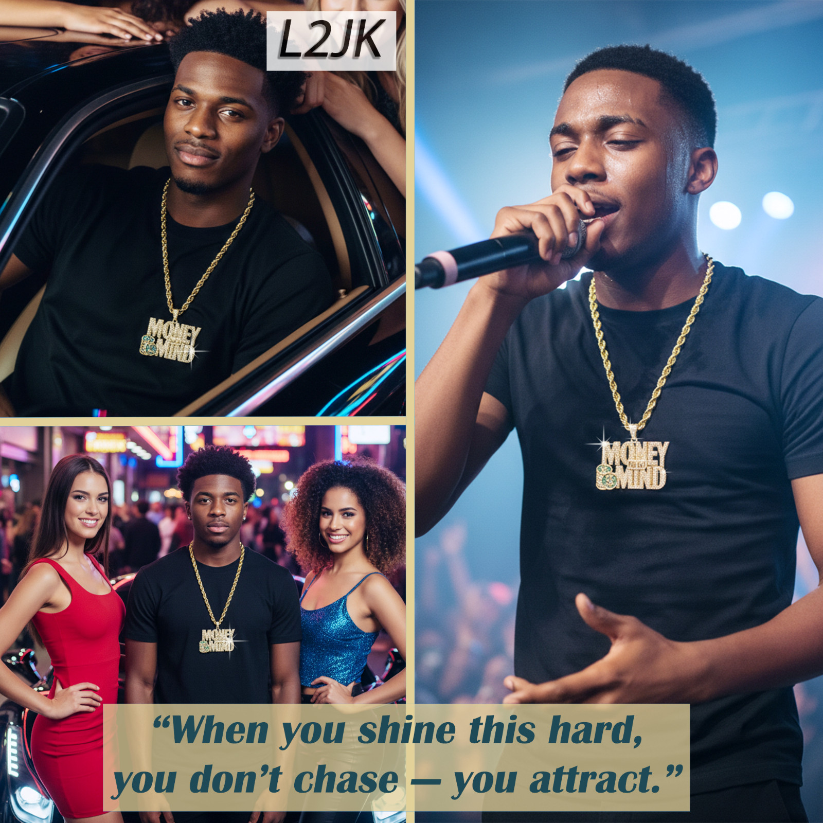 14K Rope Chain Necklace 10mm 24″ & 30″ | Huge Money Mind Gold Plated XXL Hip Hop