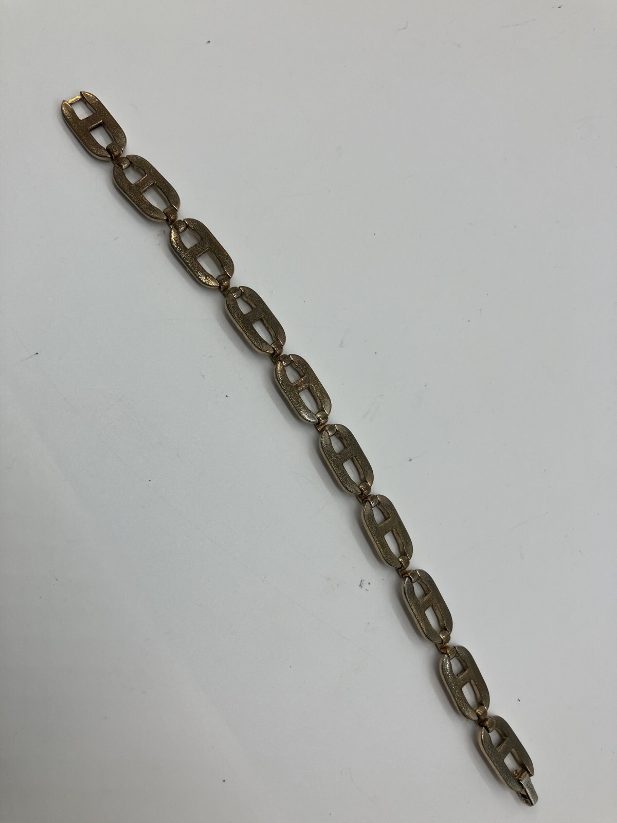 Christian Dior Logo Gold Bracelet Wrist Circumference 19cm(7.48 inch) Free S…