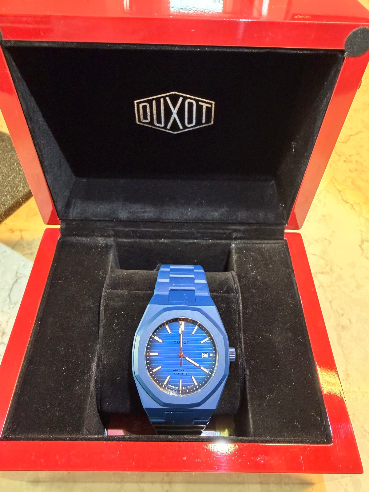 Duxot Pamplona Ceramic Automatic Limited Edition Flume Blue 41mm